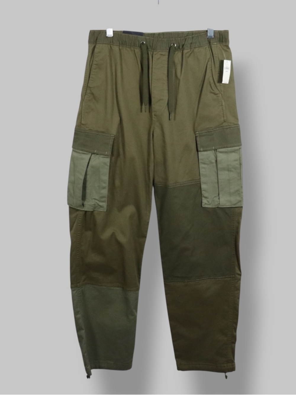 Gap Baggy Cargo Pants Men’s XS Green Utility Pants Drawstring NWT $118